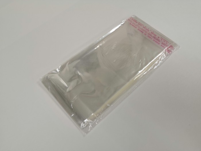Пакет прозрачный 26x11,5 см, с клейкой полоской