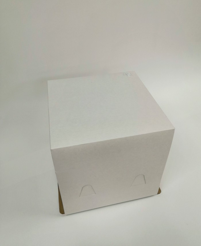 Коробка для торта 25x25x21 см, белая
