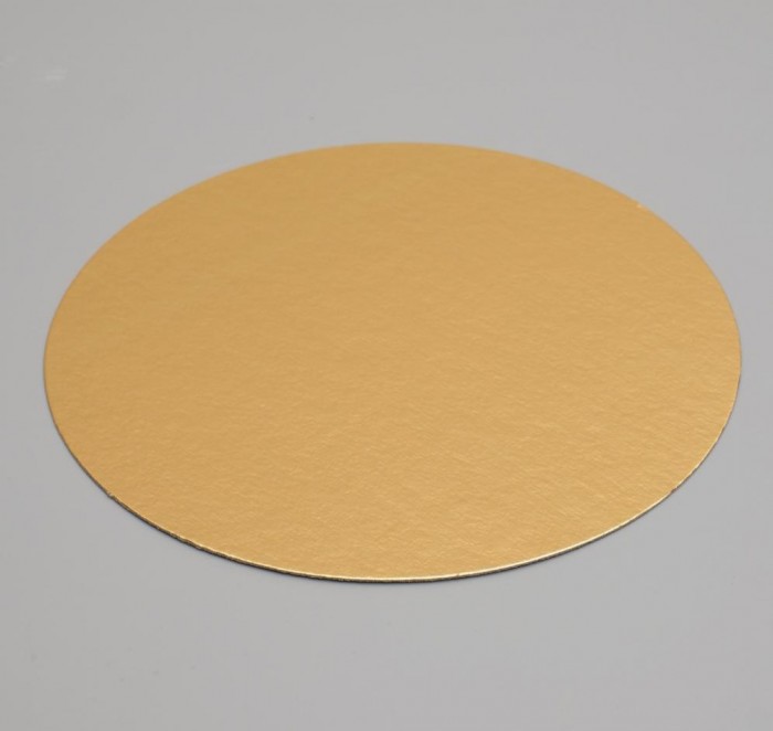 Подложка картонная золото Д 26 см 0,8 мм (1 шт)