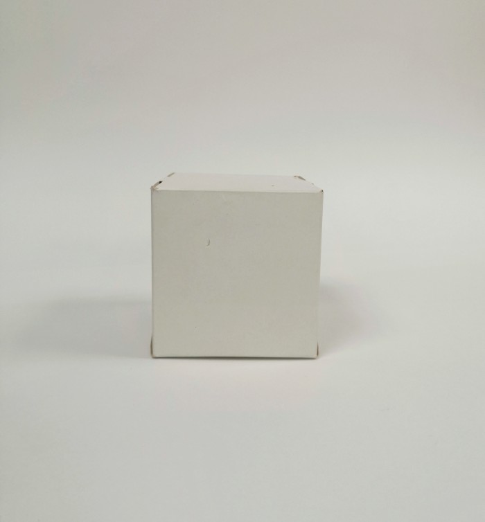 Коробка для 1 капкейка 10*10*10 см с окном, белая