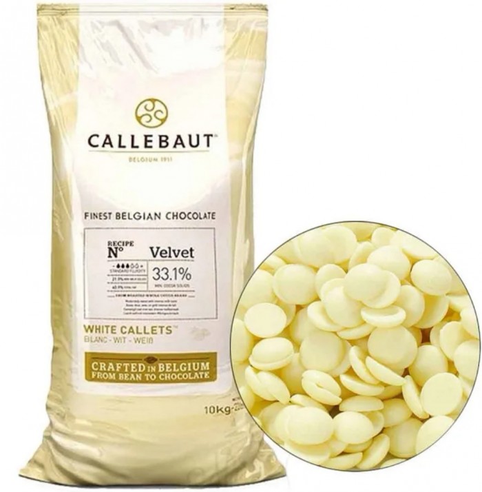 Шоколад Бельгия белый Velvet 32% Callebaut (вес)