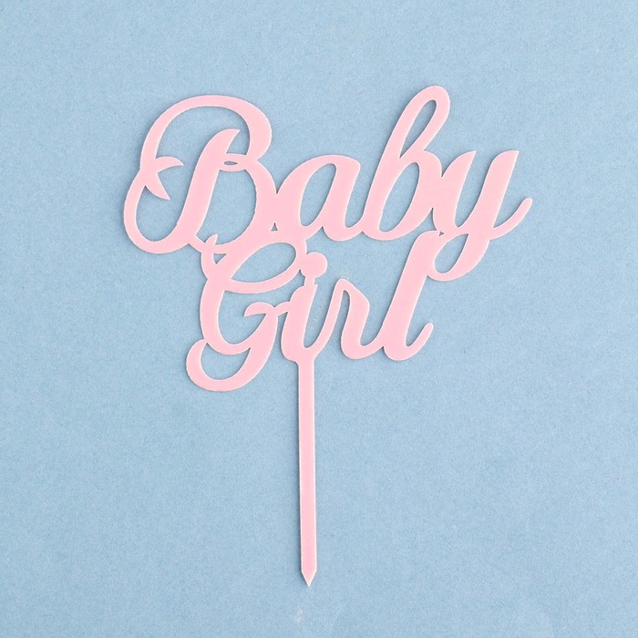 Топпер "Baby girl", светло розовый